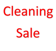 Cleaning Clearance Sale
